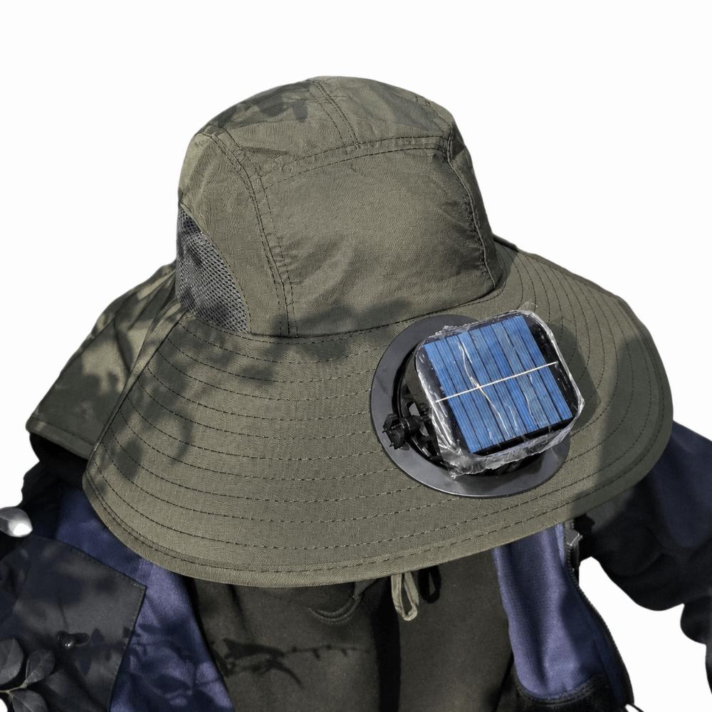 Breathable Solar Fan Hat Strong Wind Summer Fan Visor Cap Convenient Fishing Bucket Hat Hiking