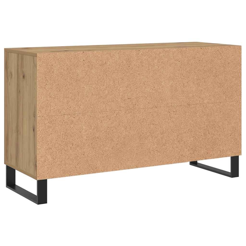 Vidaxl Komoda, Dąb Artisan, 100X36X60 Cm, Materiał Drewnopochodny