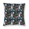 Haunted Mansion Happy Haunts Square Pillowcase Polyester Linen Velvet Pattern Zip Decor Throw Pillow Case Home Cushion Cover