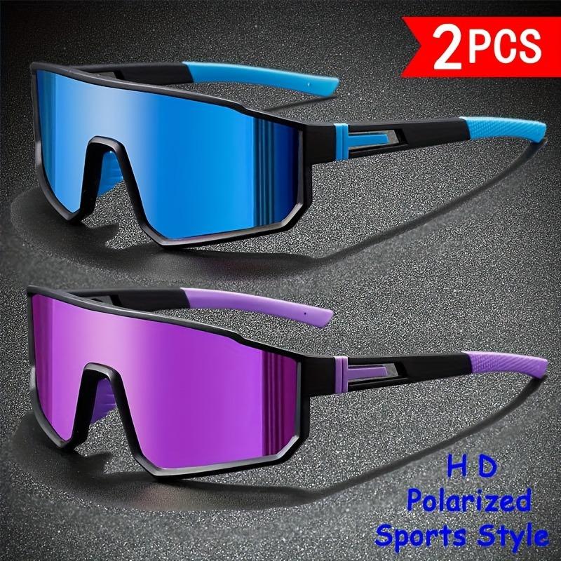 

2 PCS Large Frame Cycling Goggles Men s Running Sports Windproof Sunglasses
