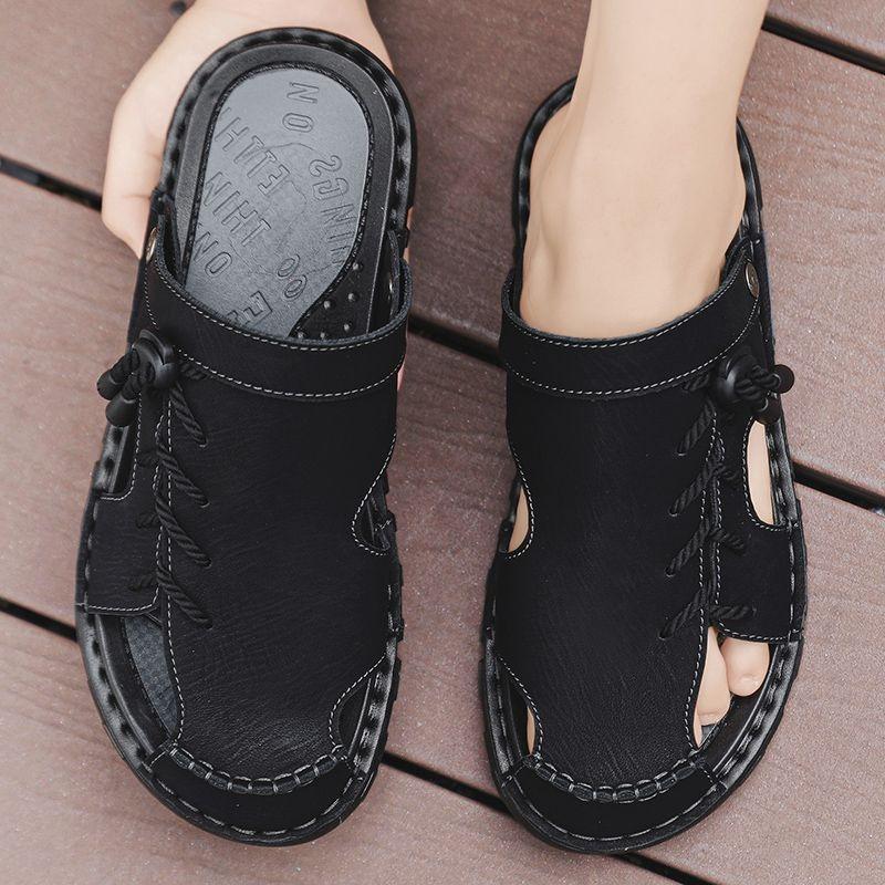 Sandals Men's Summer Large Size Soft-soled Non-slip Sandals and Slippers