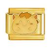 Gold Cartoon Character Titanium Steel Elastic Bracelet