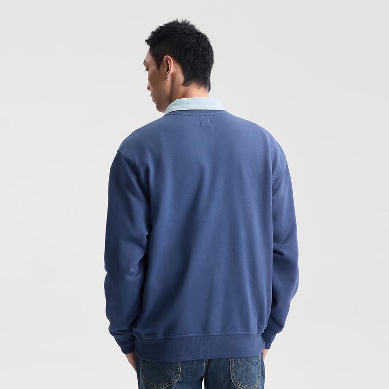 Lee Men's Flocked Logo Crewneck Sweatshirt