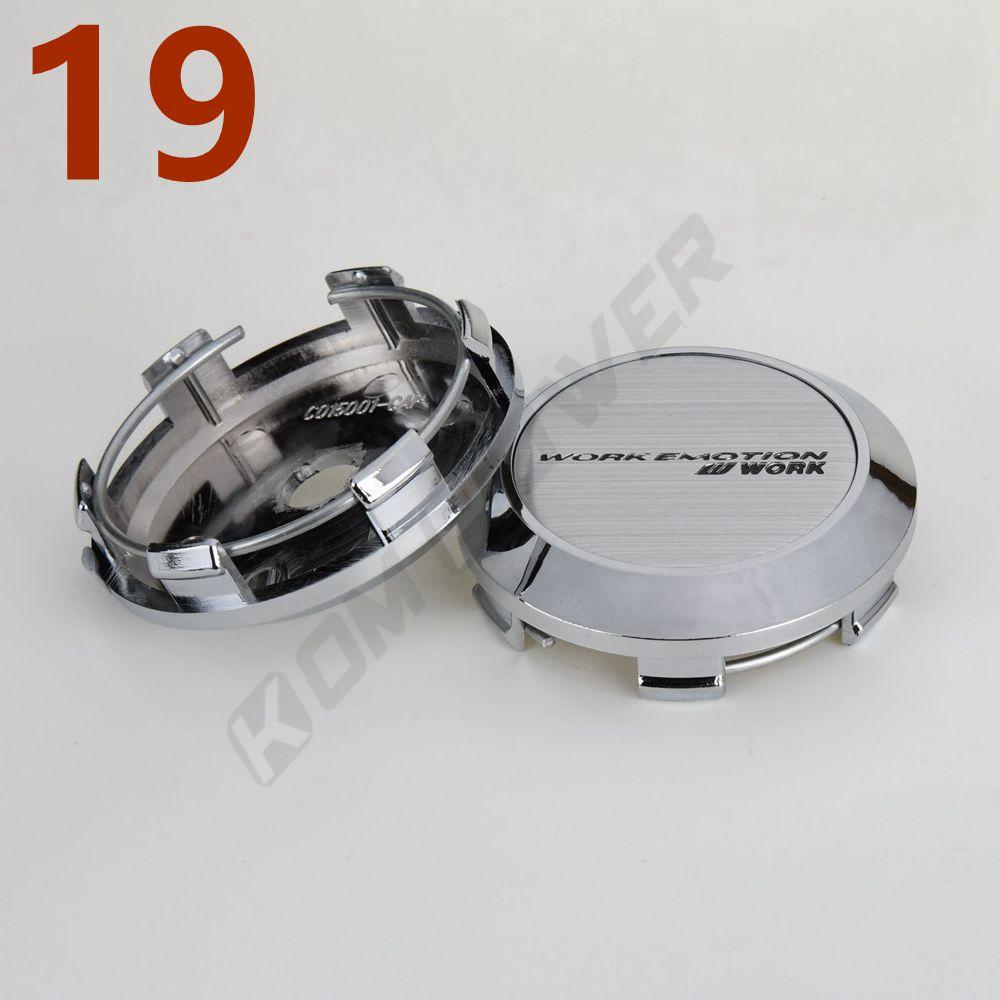 4PCS OD 68MM / ID 64MM Center Rim Cap WORK EMOTION EQUIP MEISTER VS Emblem Wheel Cover Cap Wheel Hub Cap
