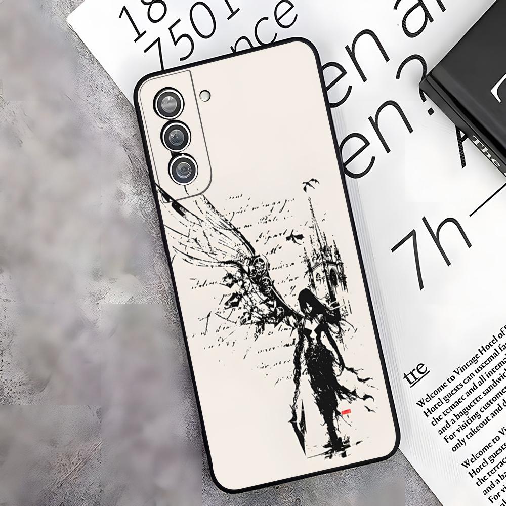 Clmj Punk Cool Angel Handyhülle Für Samsung S26 S25 Edge S24 S23 S22 S21 S20 Ultra Plus Fe Galaxy A54 A53 A34 A25 A16 Hülle