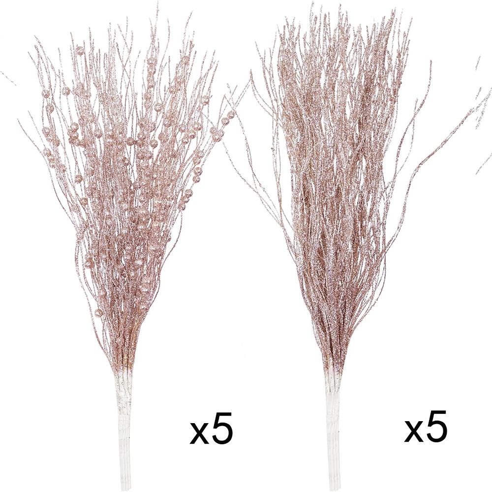 10 Stück Weihnachtsdekoration Künstlicher Beerenstrauß Christbaumschmuck für Heimdeko Neujahr 2026 Partyzubehör Accessoires