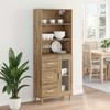 Highboard Artisan Oak 69.5 X 34 X 180 Cm Particleboard