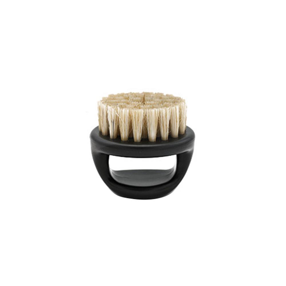 Men's Boar Bristle Beard Oil & Styling Brush for Sleek, Slicked-Back Designs