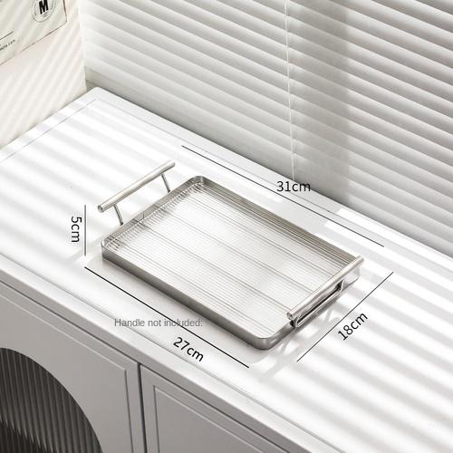 Rectangular Storage Tray Home Living Room Acrylic Key Coffee Table Storage Storage Cup Kettle Tray Home Desktop Decorative Plate