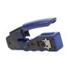 RJ45 Crimp Tool Pass Through Crimper with RJ45 Cat6 Crystal Head and Protective Cover Cable Tester