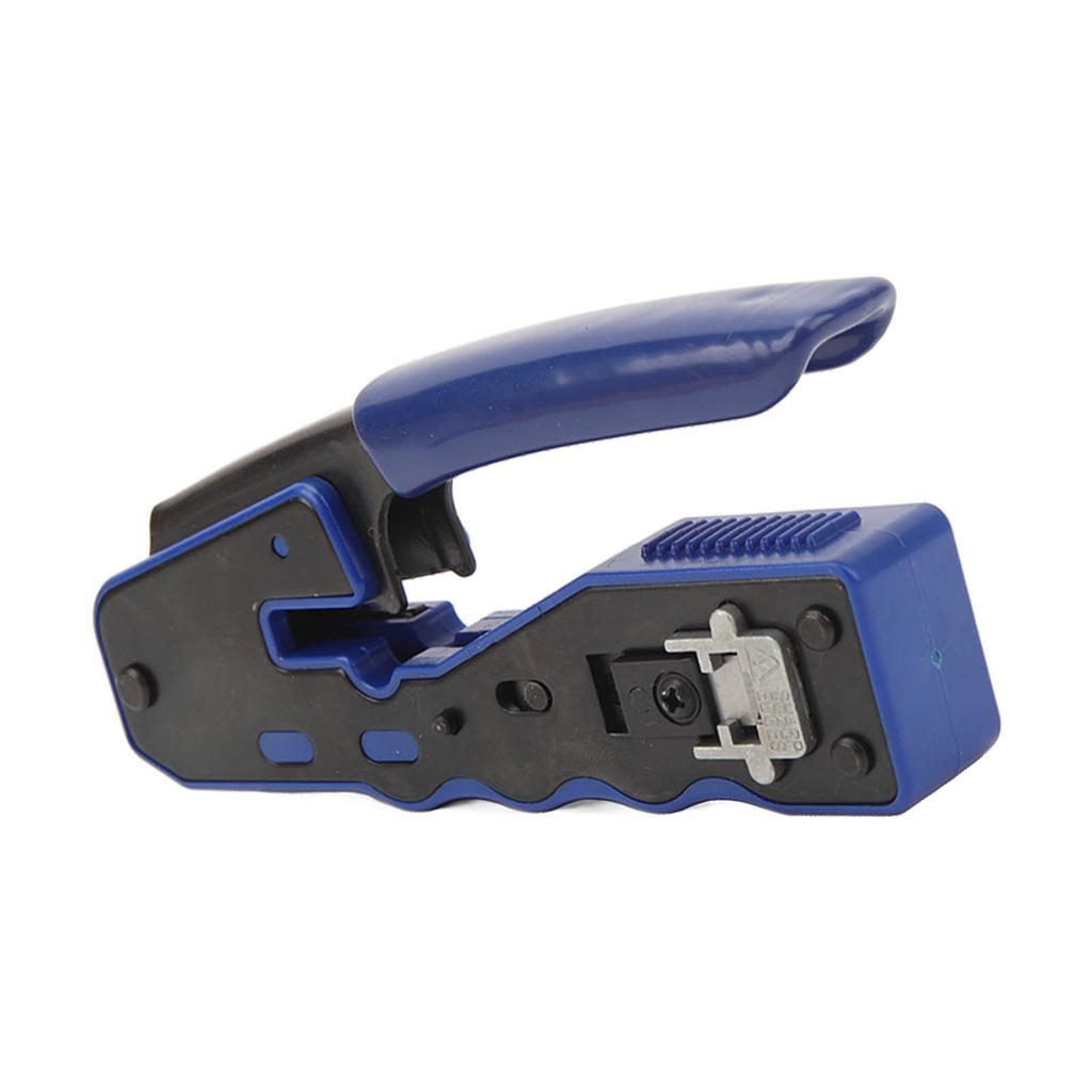 RJ45 Crimp Tool Pass Through Crimper with RJ45 Cat6 Crystal Head and Protective Cover Cable Tester