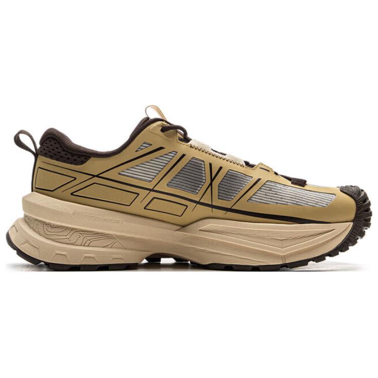 New LiNing CF Su Xingchuan Abrasion Resistant Waterproof Slip Resistant Low Top Outdoor Hiking Shoes Unisex Umber AHTV015-8