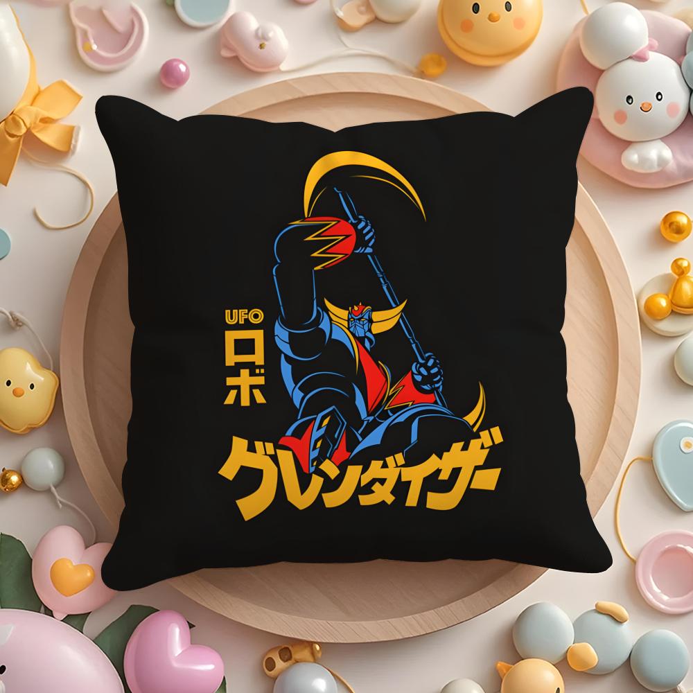 G-Goldorak G-Grendizer Cushion Cover Plush Fabric Soft Double-Sided Printed Sofa Warm Winter Home Gift Pillow Cover