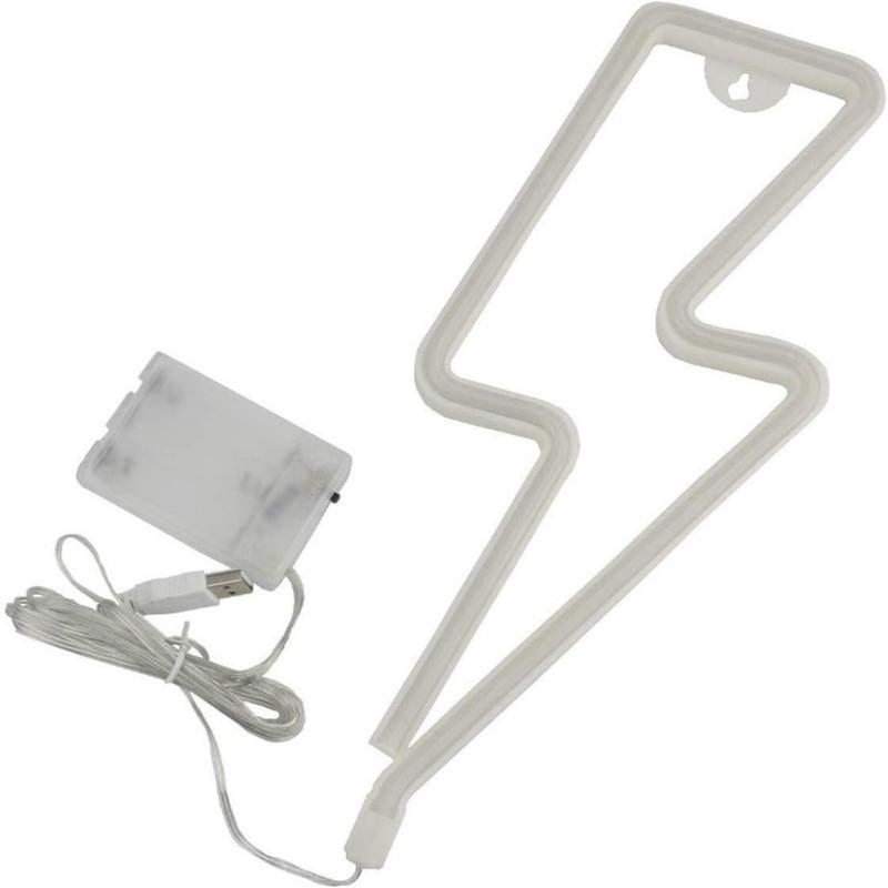 Lightening Bolt Neon Light Sign LED Lightning Shaped Night Light Home Wall Decor