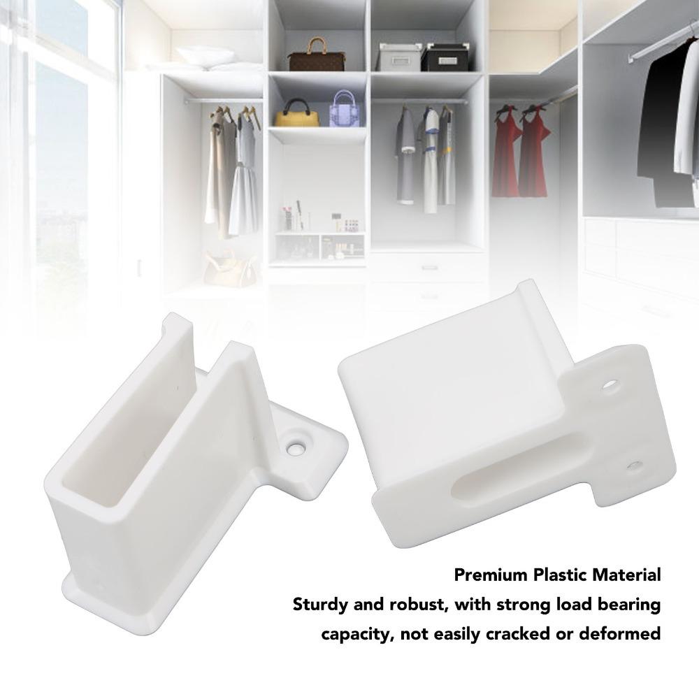 12pcs With Screws Wire Shelf Wall Bracket Wall Mount Wire Rack Side Bracket Storage Shelves