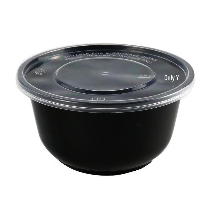 Disposable Round Meal Prep Containers with Lids