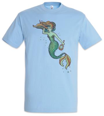 Mermaid I Men's T-Shirt Mens Womens Tees Top Sailor Sailor Sailor Tattoo Mermaid Ship