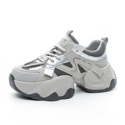 Mode 6CM Nouvelle Mode Été Femme Chaussures Décontractées Baskets Pour Femmes Chaussures à Plateforme Femme Lacets Chaussures de Tennis Baskets Chunky