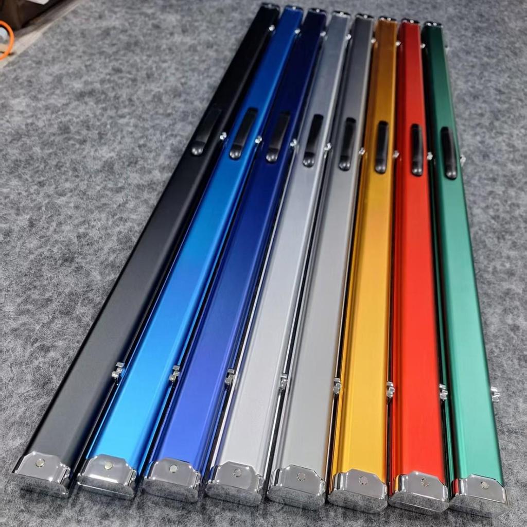 Premium Aluminum Alloy Billiard Cue Case - Double/Triple Slot, 1.2M with PU Foam Lining, Supports Customization
