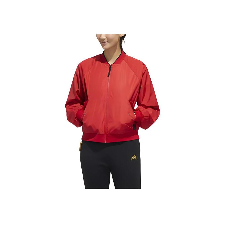 Adidas CNY Woven Jacket With Sherpa Lining Women Outerwear Red FU6236