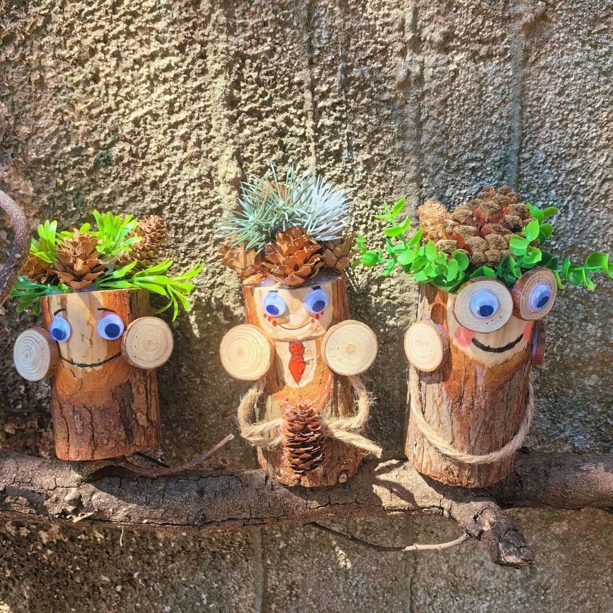 

Handmade Wooden Forest-Style Ornament Fuduo Doll 10cm High (1 piece)
