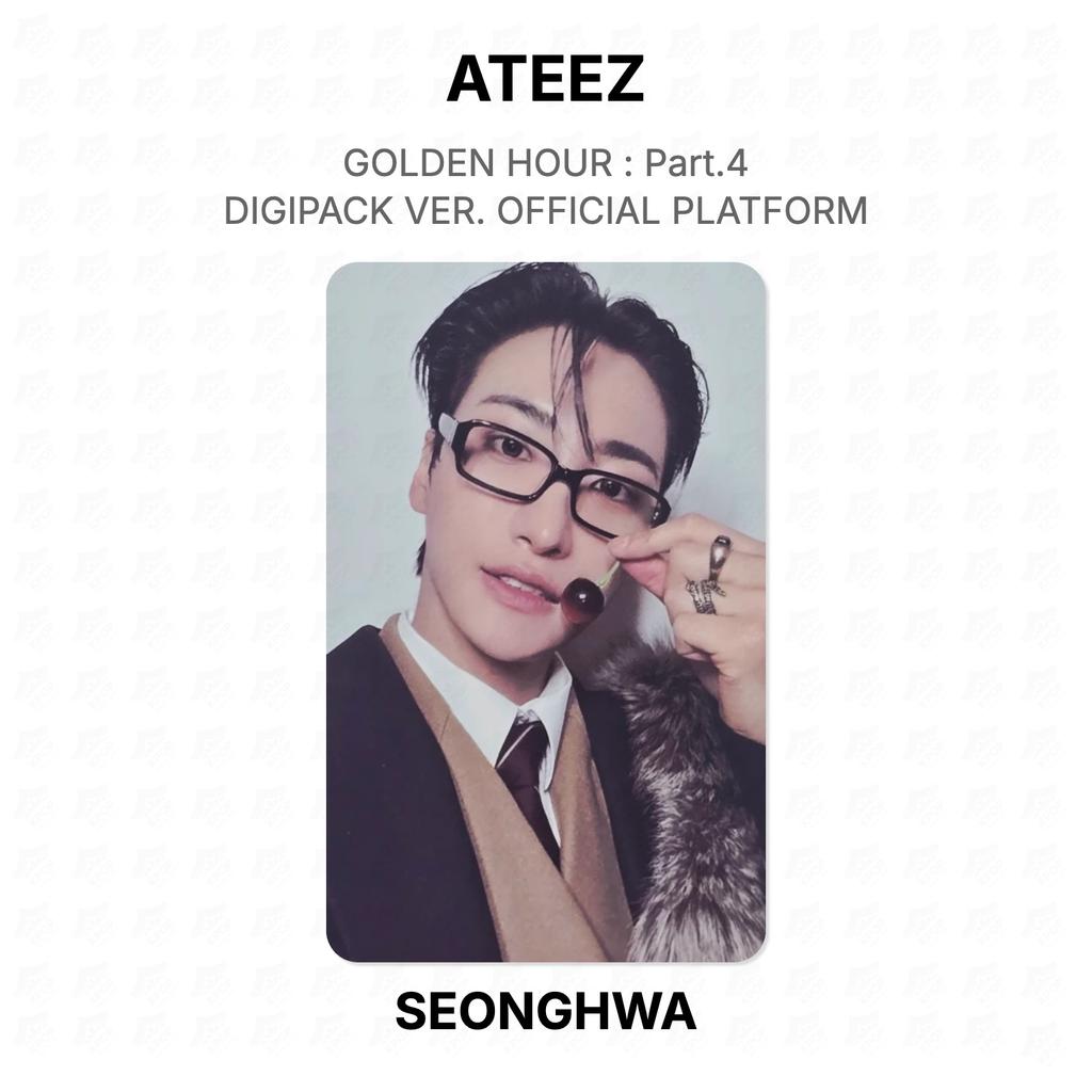 ATEEZ GOLDENE STUNDE : Teil 4 DIGIPACK VERSION. OFFIZIELLE PLATTFORM Offizielle Fotokarte