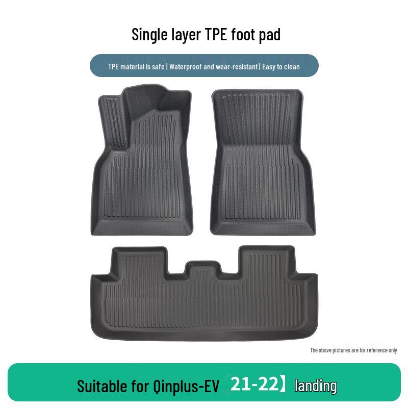 BYD Qin Plus-EV 21-22 TPE Car Floor Mats, 3-Piece Set