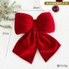 Red Velvet Bow Ornament Christmas Tree Hanging Decor Wedding Party Home Festive Decoration