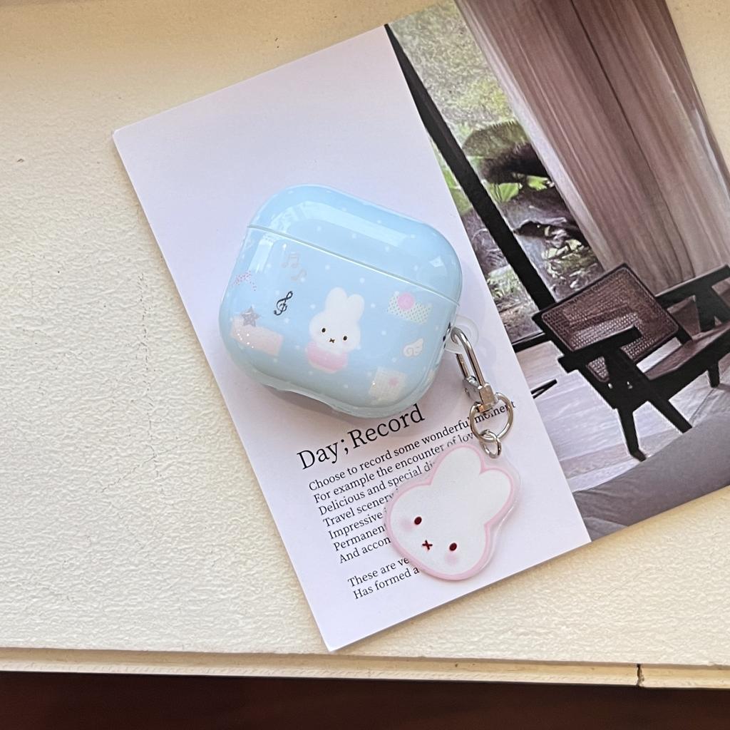 Cartoon Miffy Rabbit Suitable for Apple AirpodsPro1 Bluetooth Headset 1 Protective Case Soft Case Headphone Case 1st Generation PR