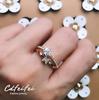 Sweet Bow Love Ring, Wind Zircon Ring Jewelry For Women