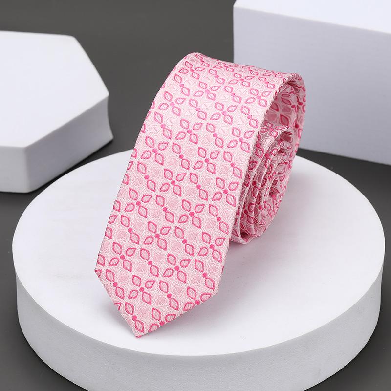 Korean Version Of Casual 5Cm Men'S And Women'S Business Dress Groom Wedding Stripe Hand Play Work Narrow Lazy Solid Color Tie