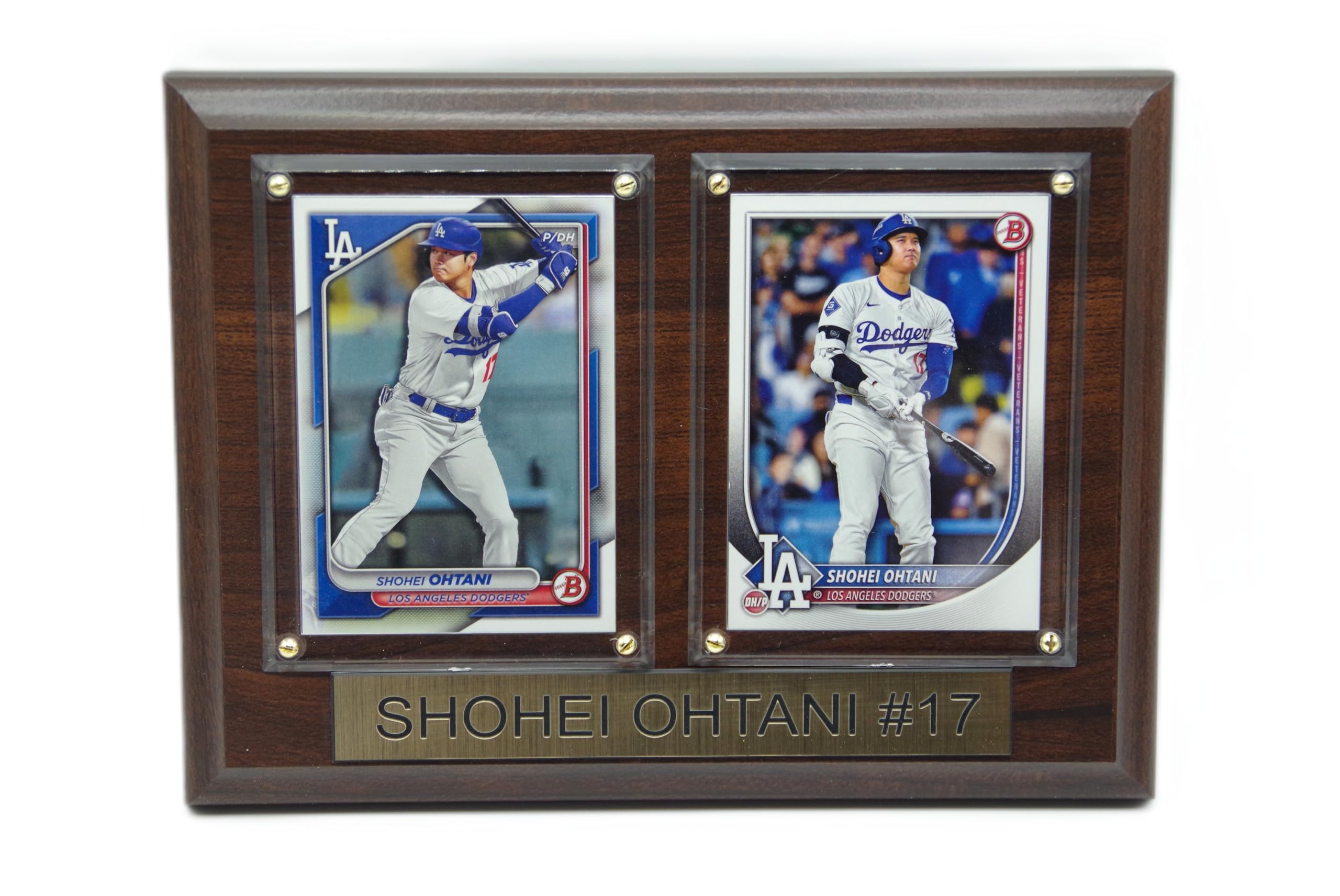

Официально лицензированная тарелка Topps MLB Shohei Ohtani Los Angeles Dodgers 6x8 дюймов с карточкой [Б/У]