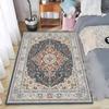 Retro Persian Area Rug Vintage Oriental Print Non-Slip Washable Floormat Carpet for Living Bedroom Kids Playroom Luxury Boho