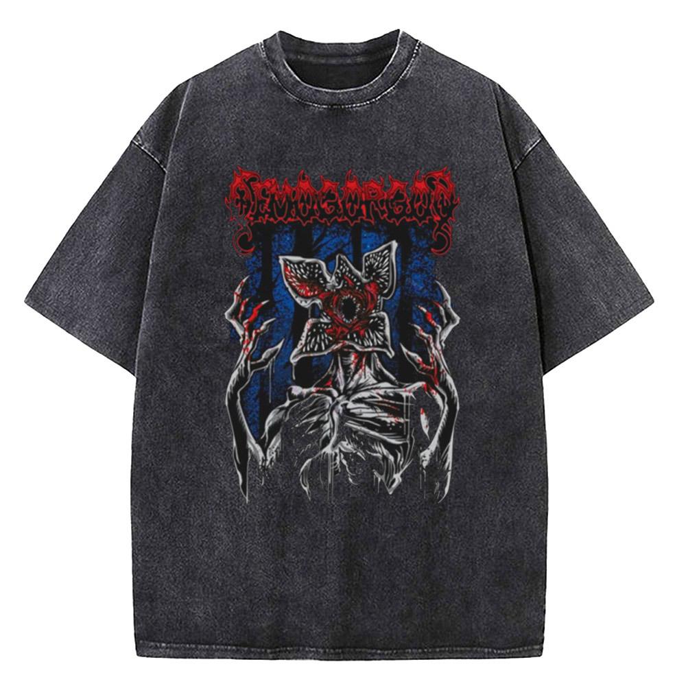 

Quality Cotton Acid T Shirt American TV Series Stranger Vintage Washed Movie Tshirt ELEVEN 11 for Unisex Women S