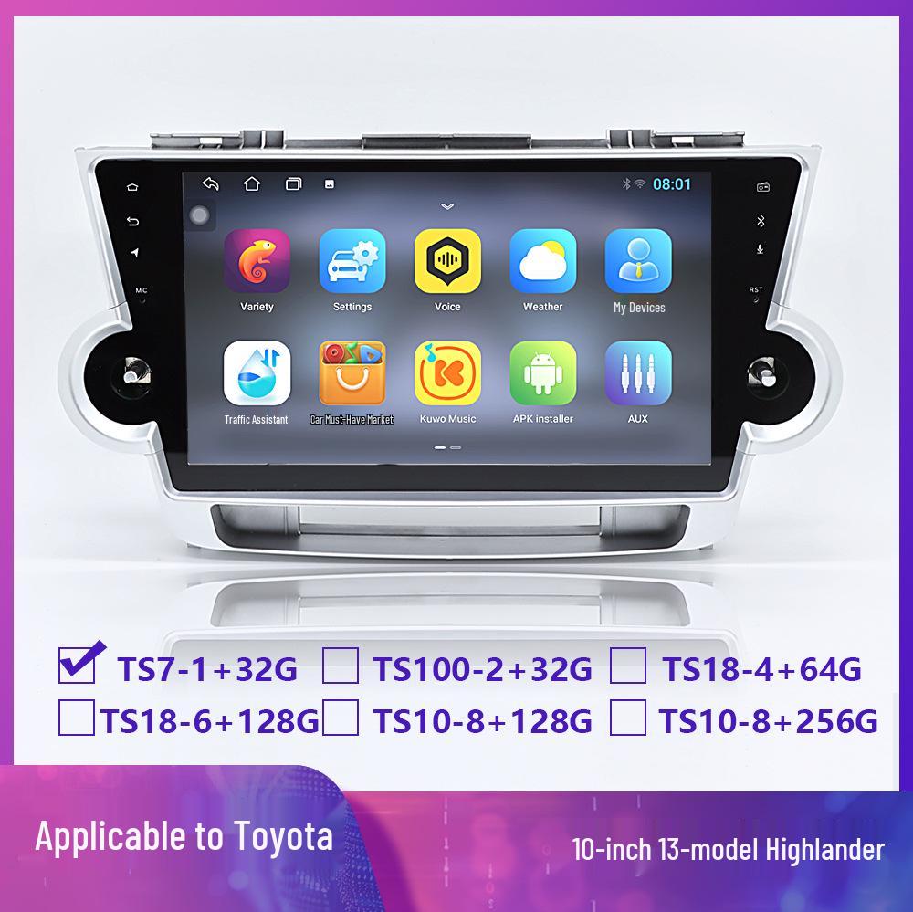 Android Navigation System for Older Toyota Highlander with 10-Inch Screen 10 inches