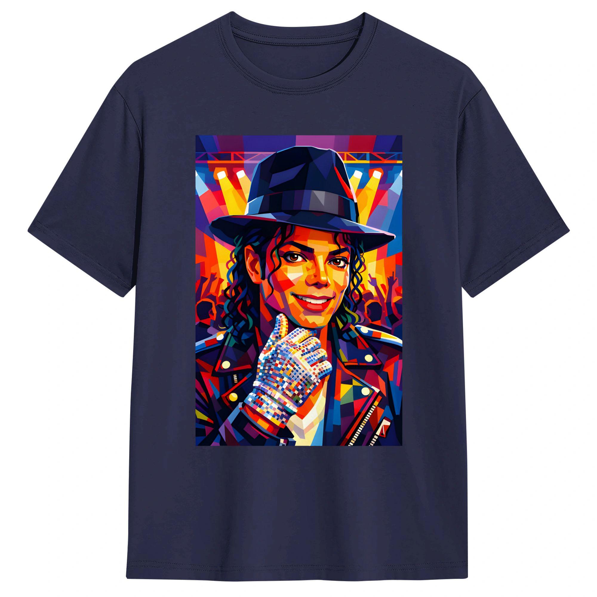 

MMichael JJackson in wpap design art TShirt Summer Classic TShirts 100 Cotton Trending Tee Shirt For Unisex Print Clothes 4XL