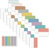 Reusable Waterproof Transparent Sticky Notes - Creative Fluorescent Index Tabs and Classification Labels