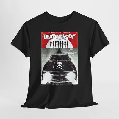 Quentin Tarantino Death Proof Movie Unisex Heavy Cotton Tee, Film Lover T-Shirt, Graphic Tee, Retro Cinema Shirt, Cult Classic Apparel