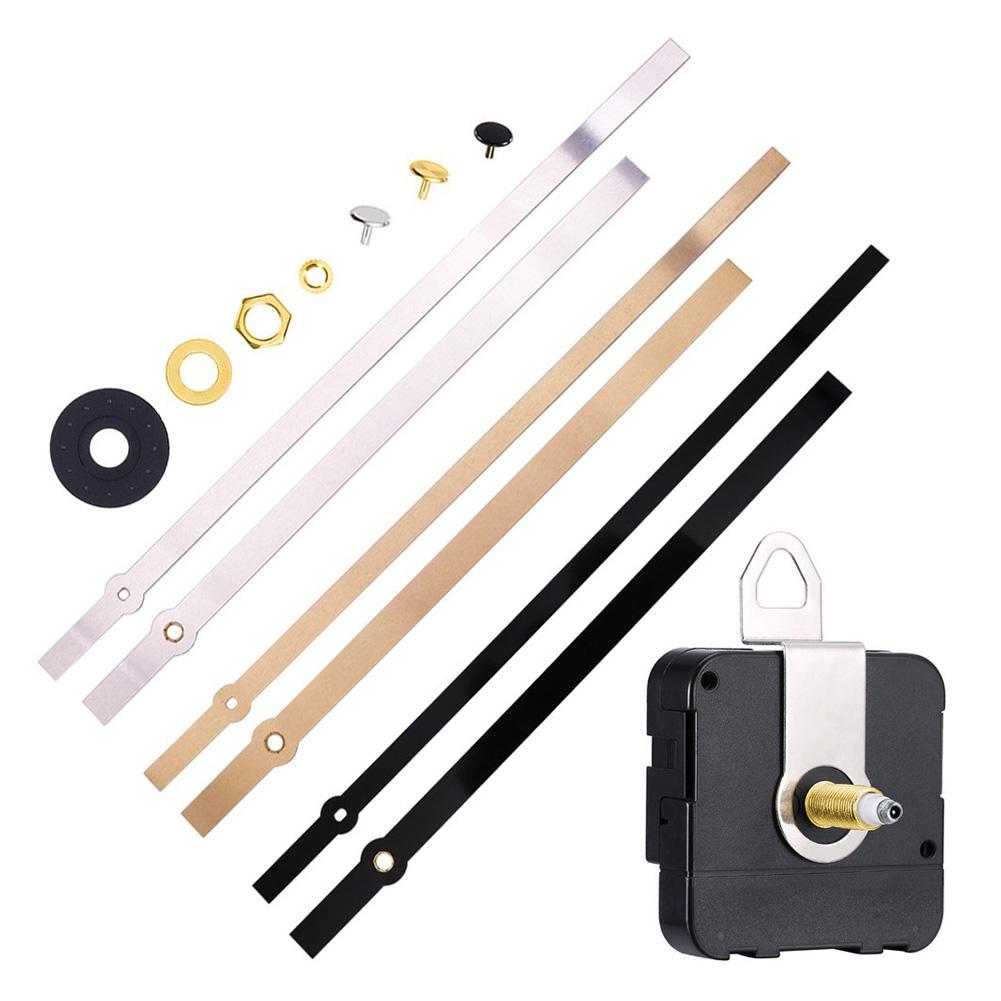 High Torque Long Shaft Clock Movement Mechanism Clock Replacement Motor With 3 Set Hands Quartz Wall Clock Repair Parts