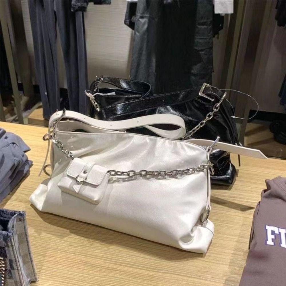 with Coin Purse Soft PU Shoulder Bag Korean Style Underarm Bag Casual Waterproof Tote Bag  Travel