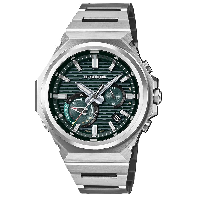 Zegarek Casio G-Shock G-STEEL (Oficjalny produkt japoński) z Bluetooth, Tough Solar i materiałami przyjaznymi dla środowiska, GST-B1000D-3AJF, Męski, Zielony