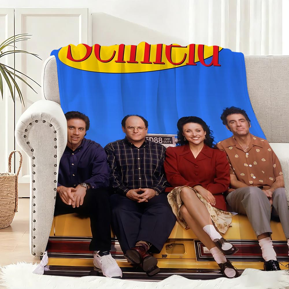 Movie S-Seinfeld Throw Lightweight 240g Flannel Blanket Soft Skin-friendly for Summer Cooling