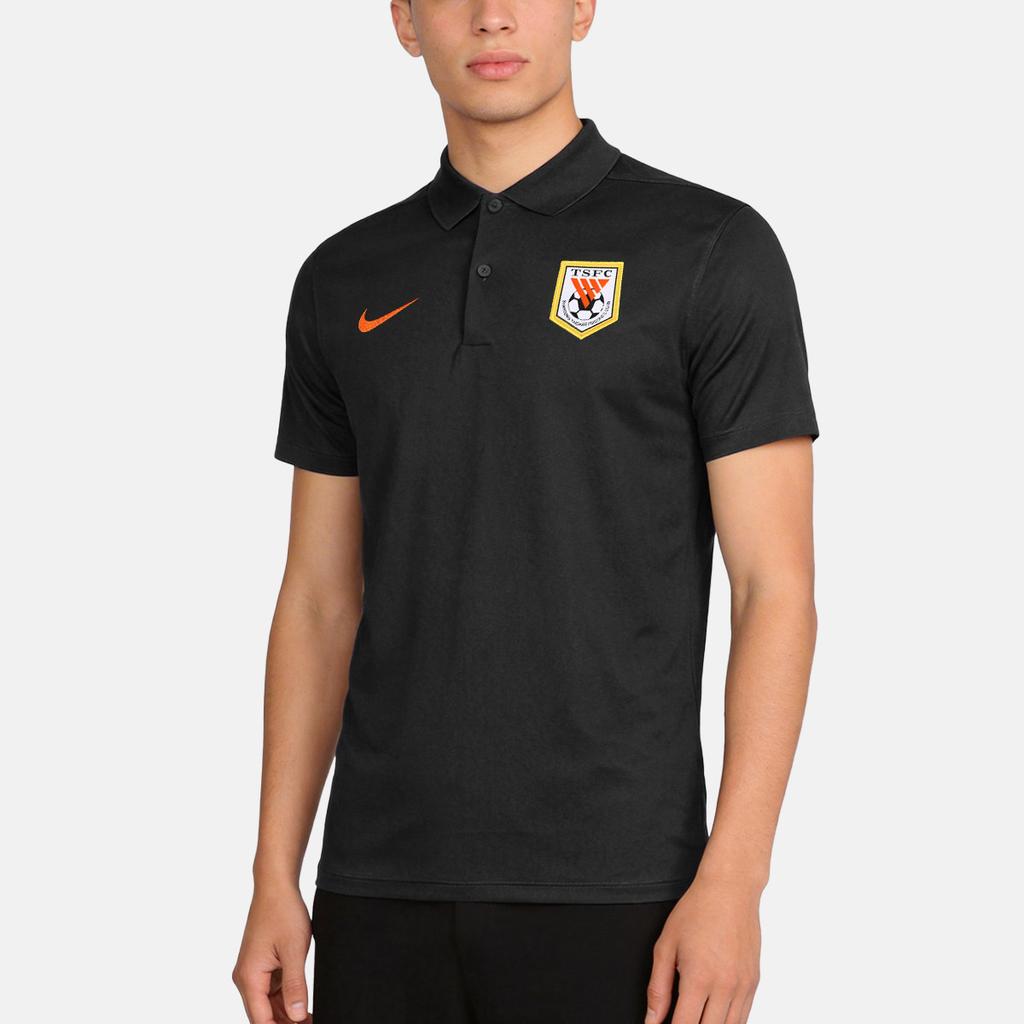 Nike Dri Fit Polo Shirts Men's Black Polo Collar Moderate IQ0520-010