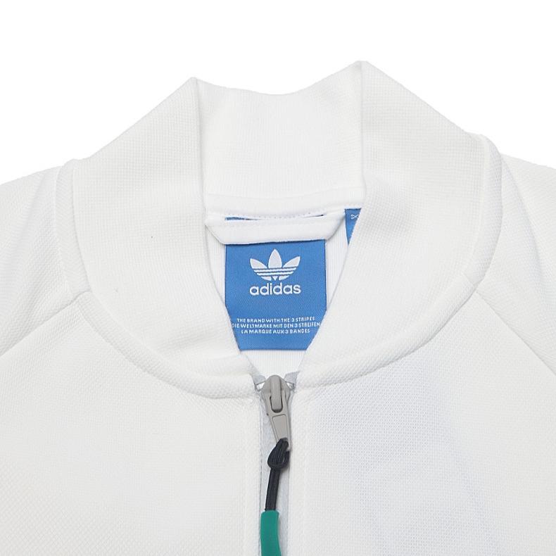 Adidas Originals Hawthorne TT Solid Color Versatile Casual Sports Jacket Men Jackets White CF3596