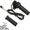 Acelerador de Twist Completo para Ebike Compatível com Ridstar Q20, Acelerador Universal de 3 Pinos 48V Atualizado para Ebike com Display LCD e Trava com Chave, Bicicleta Elétrica à Prova d'Água