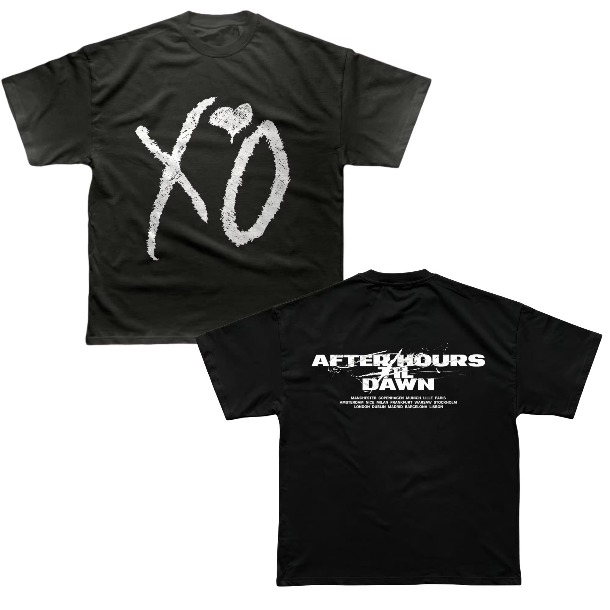The Weeknd After Hours Til Dawn AHTD Tour 2026 T-Shirt Herren und Damen Baumwolle Y2K Kleidung Mode Rundhals Kurzarm T-Shirt 4XL