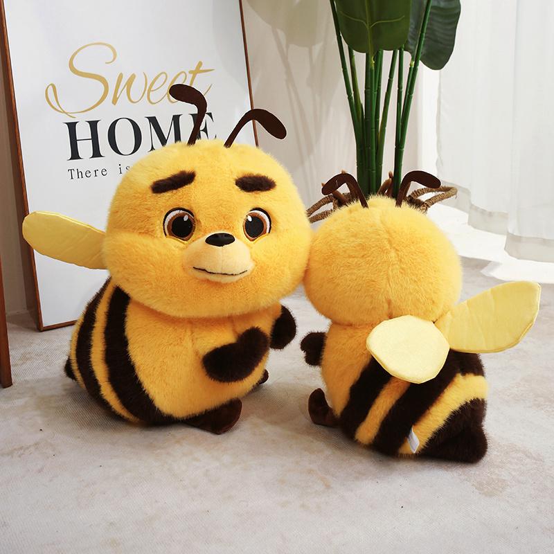 Peluche Adorabili di Api Miele Cartoni Animati Morbidi Carini Insetti Primaverili Api Peluche Giocattolo Regali di Compleanno Perfetti per Bambini Decorazioni per la Casa