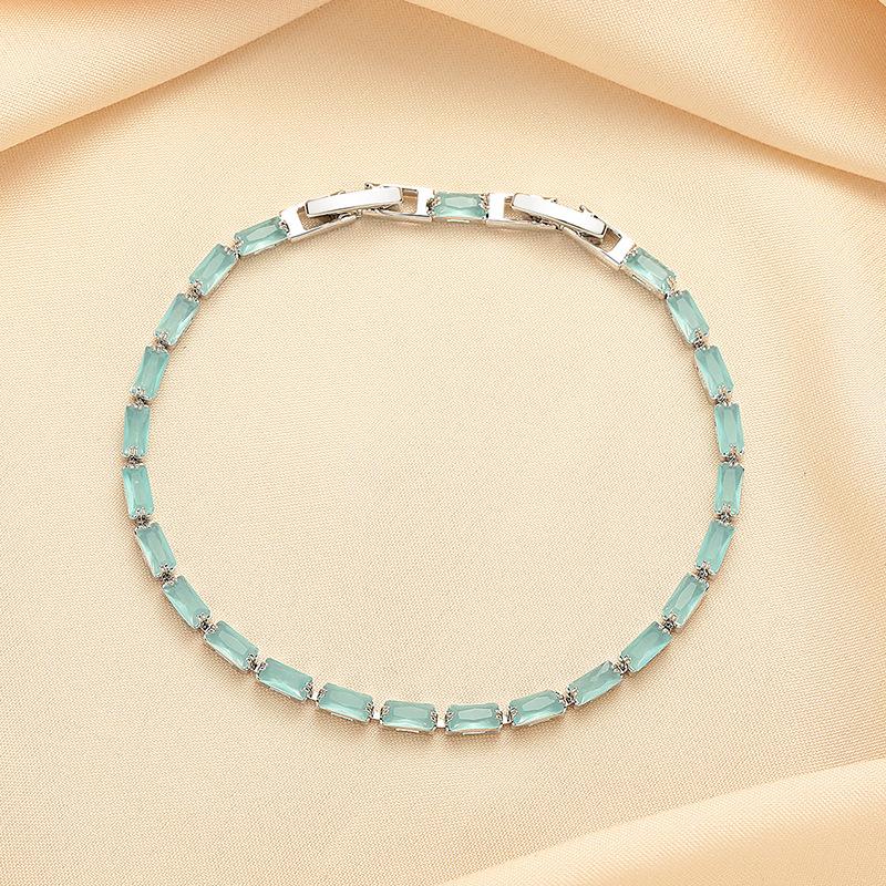 

Синий квадратный браслет, модный инстаграм-стиль