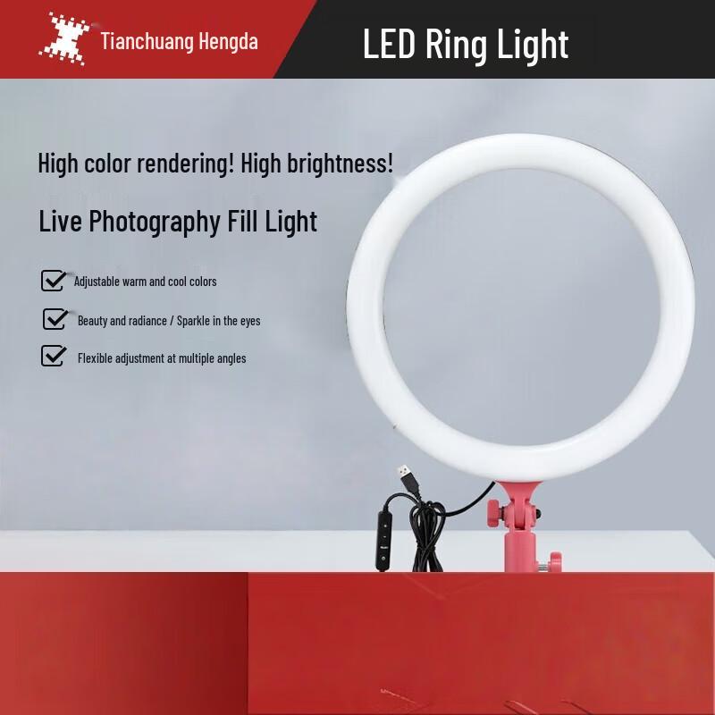 TCHD Video 200W Professional LED Studio Photography Fill Light with Softbox Grid