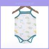 Baby Summer Cotton Sleeveless Romper With Triangular Style For Newborns